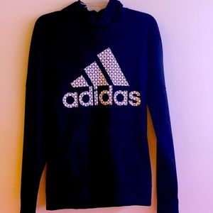 Adidas Stripes Hoodie Black (Small)